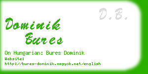 dominik bures business card